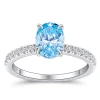 Aquamarine Ring For Women Jewelry